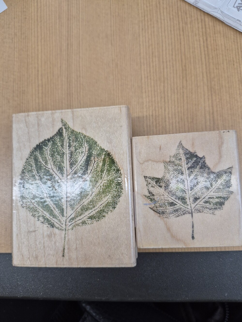 Rubber Stampede Leaf Stamp Set 'Aspen' & 'Maple'